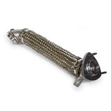 Pacific Engineering PPE Power Down Pipe - 3 304 Stainless Steel - GM 6.6L Duramax 2500 3500 HD 2015.5-2016 - 3 Stud Flange 117000700 | 117000700