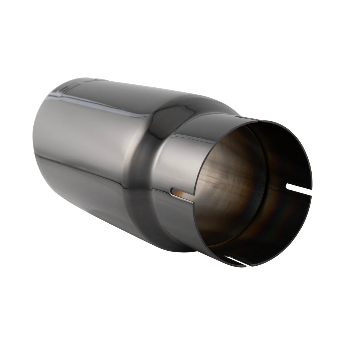Pacific Engineering PPE Power Exhaust Tip 4.0 ID to 5.0 Round Exit 11 L - Black TiCN (Titanium Carbonitride) 117024019 | 117024019