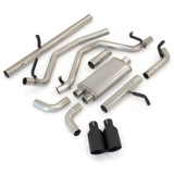 Pacific Engineering PPE Power Exhaust System Cat-Back 2.5 w tips Raw Blk - GM 5.3L 2009-2013 117030020 | 117030020
