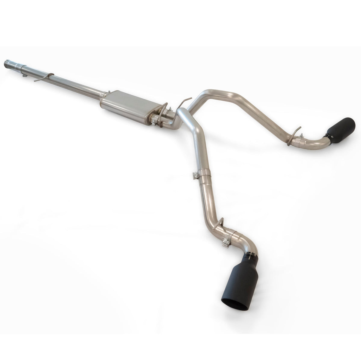 Pacific Engineering PPE Power Exhaust System Cat-Back 2.5 w tips - Raw Pol - GM 5.3L 2009-2013 117030030 | 117030030