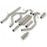 Pacific Engineering PPE Power Exhaust System Cat-Back 2.5 w tips - Raw Pol - GM 5.3L 2009-2013 117030030 | 117030030