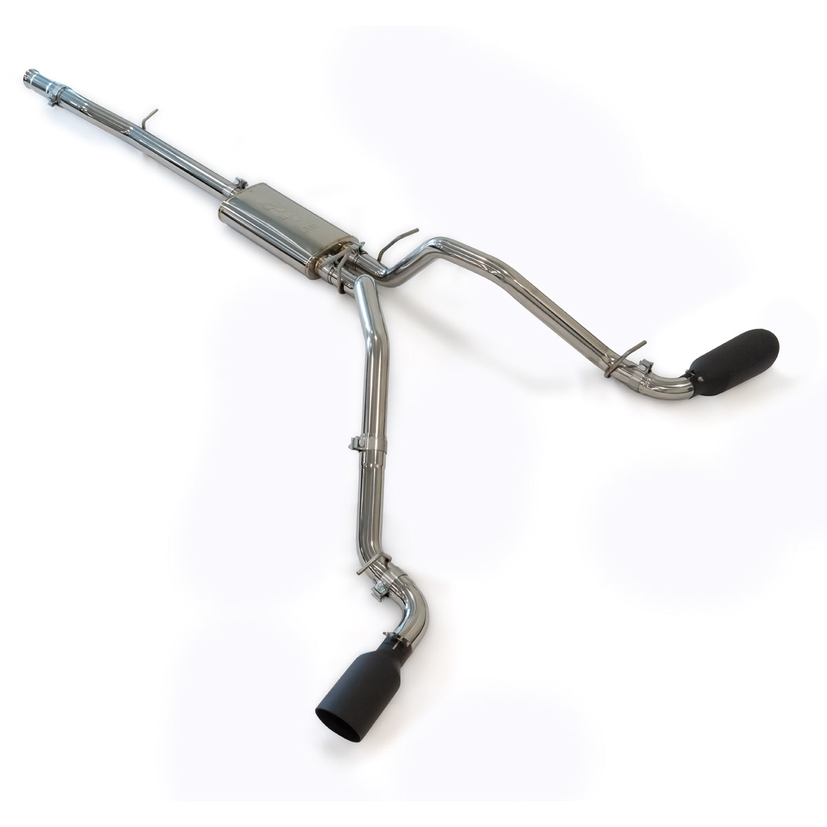 Pacific Engineering PPE Power Exhaust System Cat-Back 2.5 w tips - Raw Pol - GM 5.3L 2009-2013 117030030 | 117030030