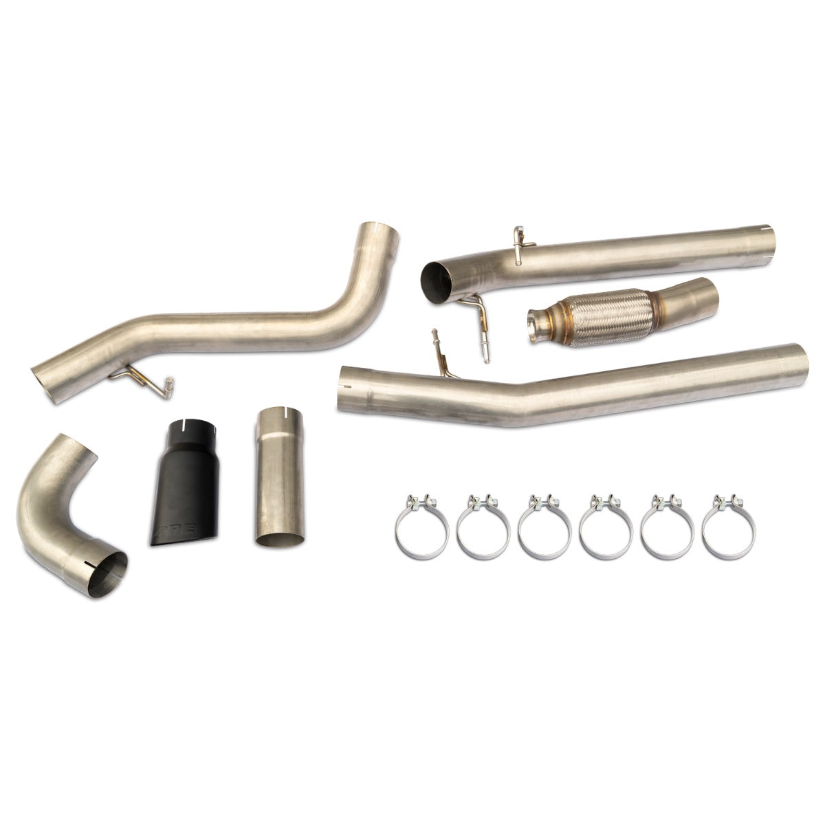 Pacific Engineering PPE Power Exhaust Kit 4 DPF-Back Single Tip - GM 3.0L Duramax 2020-2022 - Raw Blk 117050020 | 117050020