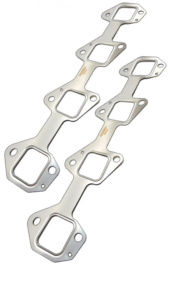 Pacific Engineering PPE Power Gasket Set for Exhaust Manifolds - Oversize Port (46.8mm X 41.0mm)(2pcs) - GM 6.6L Duramax 2001-2016 118062020 | 118062020