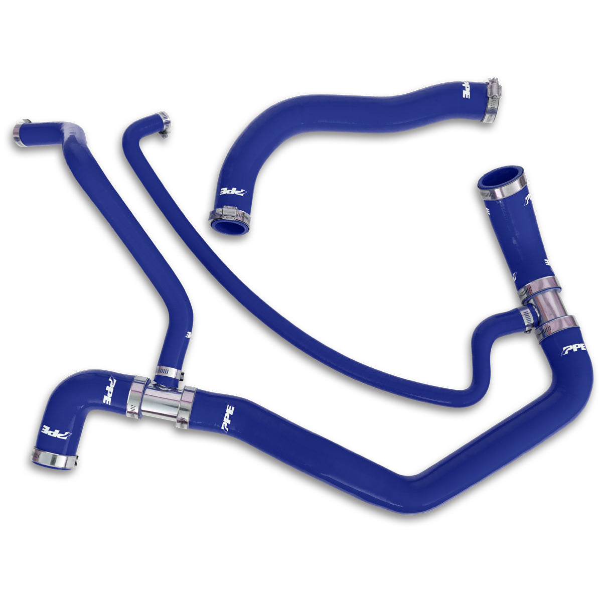 Pacific Engineering PPE Power Coolant Hose Kit - GM 6.6L Duramax 2001-2005 LB7 LLY - Blue 119022100 | 119022100