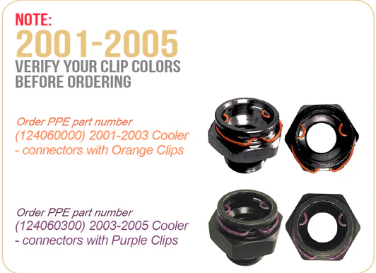 Pacific Engineering PPE Power Transmission Cooler Tube  Fin - 2003-2005 GM Allison 21mmID Fittings 124060300 | 124060300