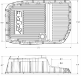 Pacific Engineering PPE Power 6L80 Deep Pan - GM Pickup SUV 2007-2020 - RAW 128051600 | 128051600