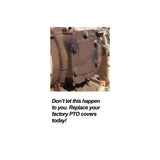 Pacific Engineering PPE PTO Side Plate Covers (Pair) - Cast Alum - Black 128060020 | 128060020