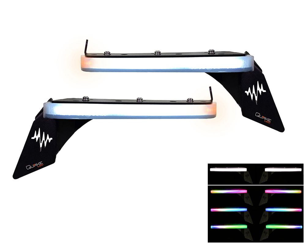 Quake LED JEEP JL/JT SLIM DRL FENDER CHOP KIT WITH HDX EFFECTS - RUBICON | QTE1401