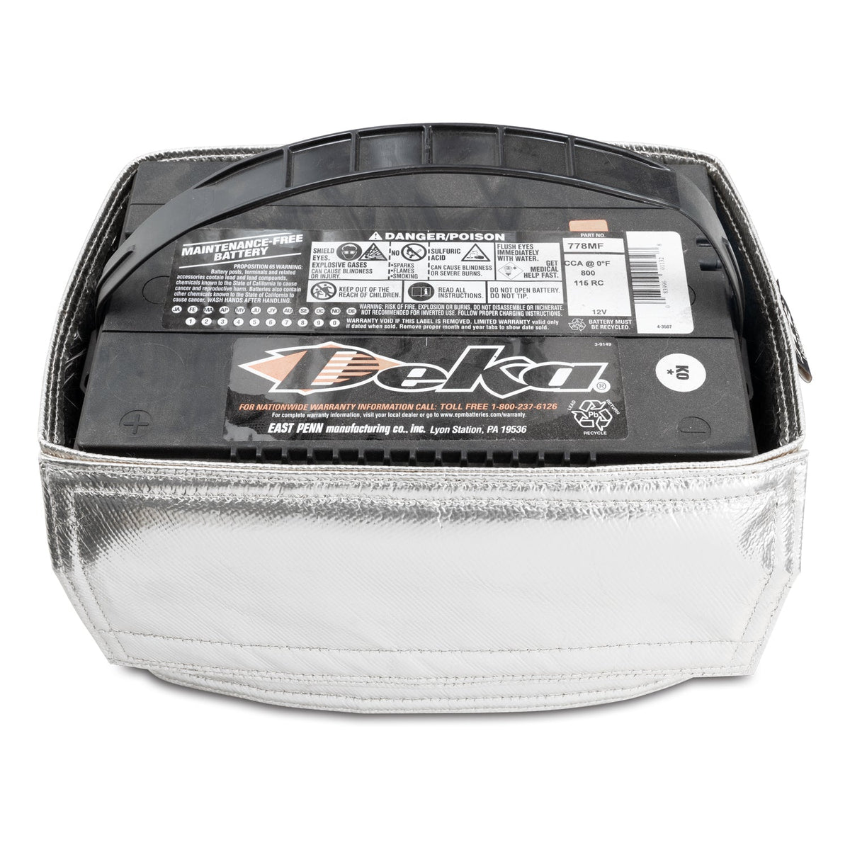 Pacific Engineering PPE Heat Shield Battery Side Post - Silver 149002035 | 149002035