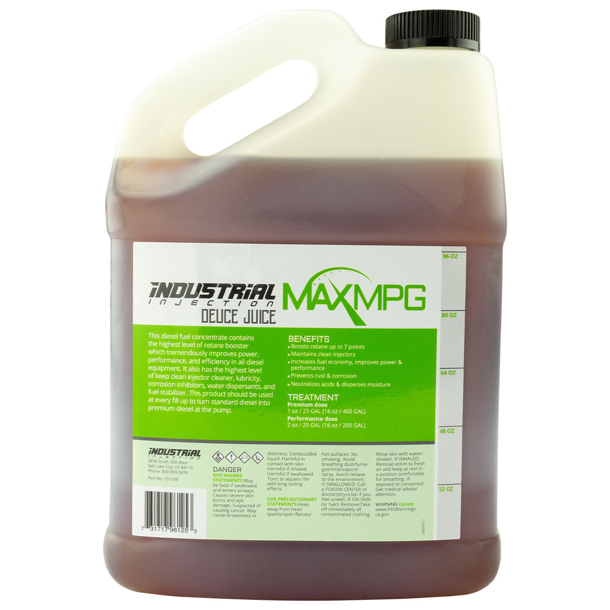 Industrial Injection INDUSTRIAL INJECTION MAXMPG ALL SEASON DEUCE JUICE ADDITIVE 1 GALLON 151109 | 151109