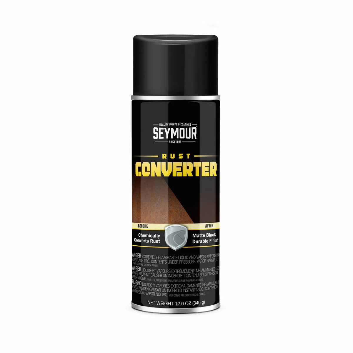 Seymour Paint Seymour Paint Professional Rust-to-Primer Converter Spray Paint Black 16-45 | 16-45