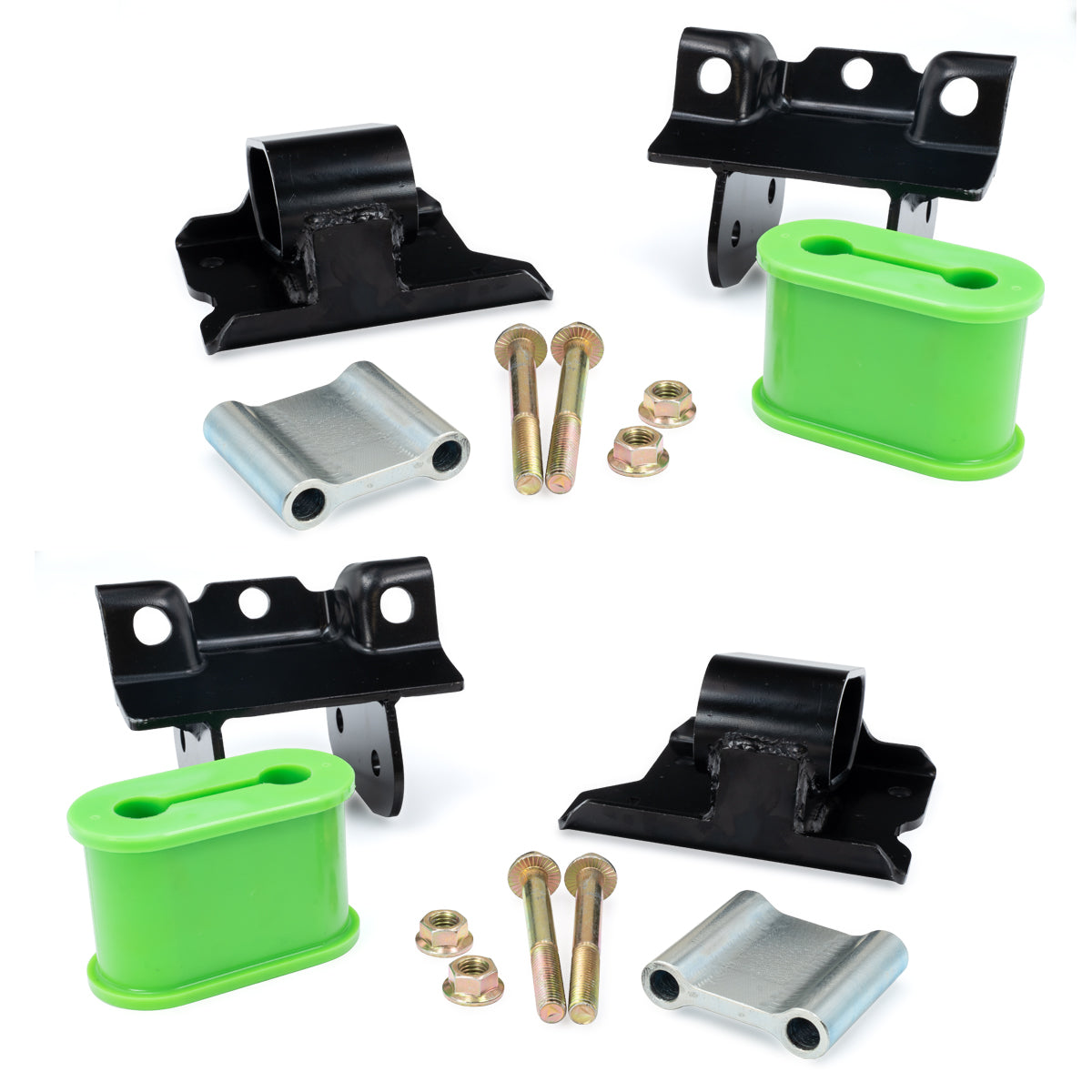 Pacific Engineering PPE Power Engine Mount Kit (Pair) - 50 Hardness Green - GM 6.6L Duramax 2500 3500 HD 2001-2010 168030150 | 168030150