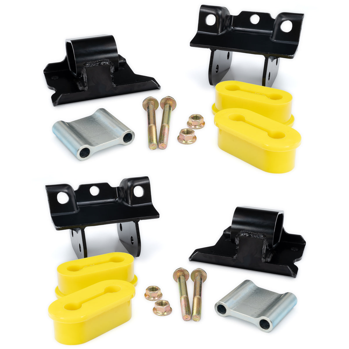 Pacific Engineering PPE Power Engine Mount Kit (Pair) - 60 Hardness Yellow - GM 6.6L Duramax 2500 3500 HD 2001-2010 168030160 | 168030160