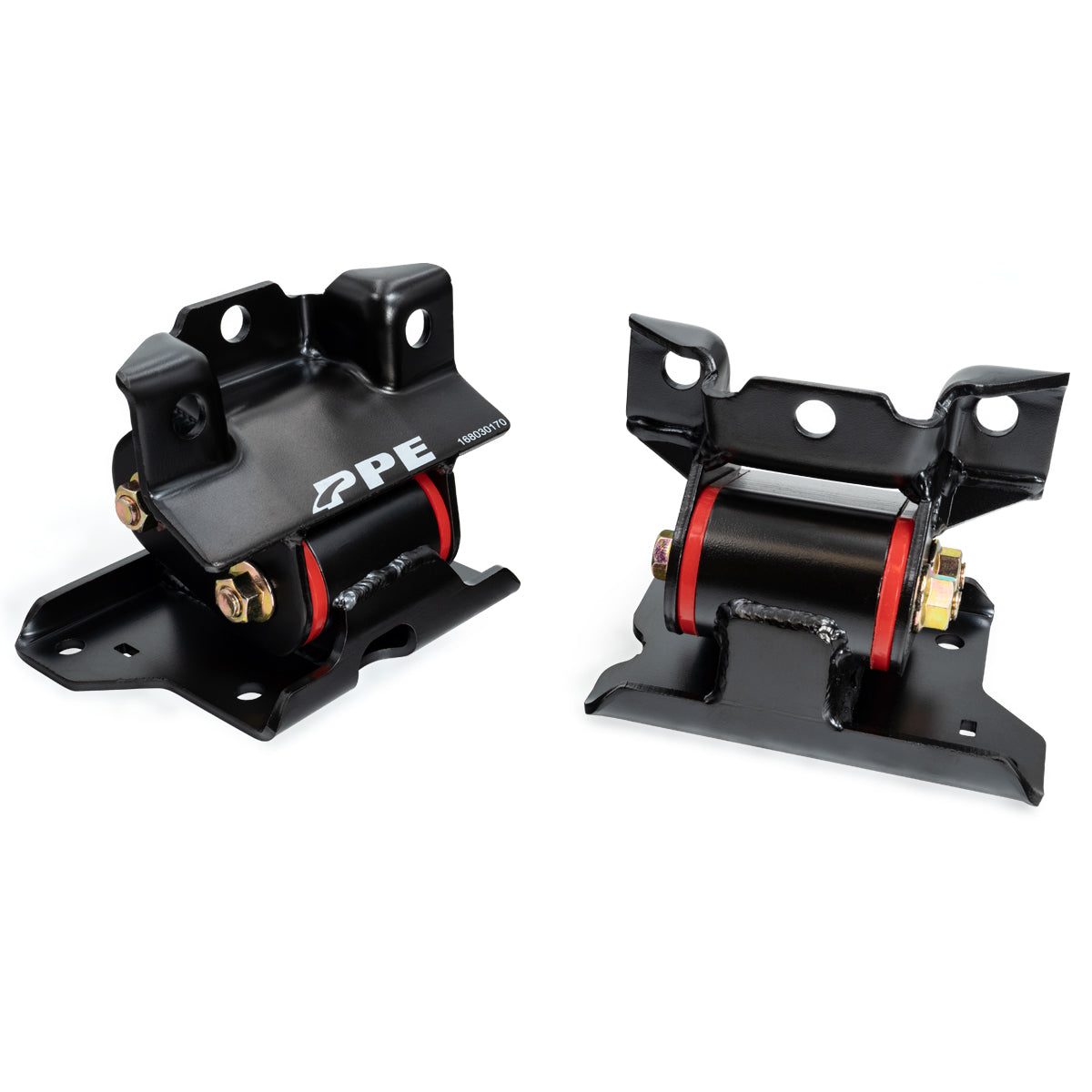 Pacific Engineering PPE Power Engine Mount Kit (Pair) - 70 Hardness Red - GM 6.6L Duramax 2500 3500 HD 2001-2010 168030170 | 168030170