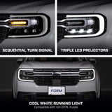 Form Lighting (Diode Dynamics) Form Lighting 2022-2024 Ford Maverick Sequential LED Projector Headlights (pair) FL0084 | FL0084