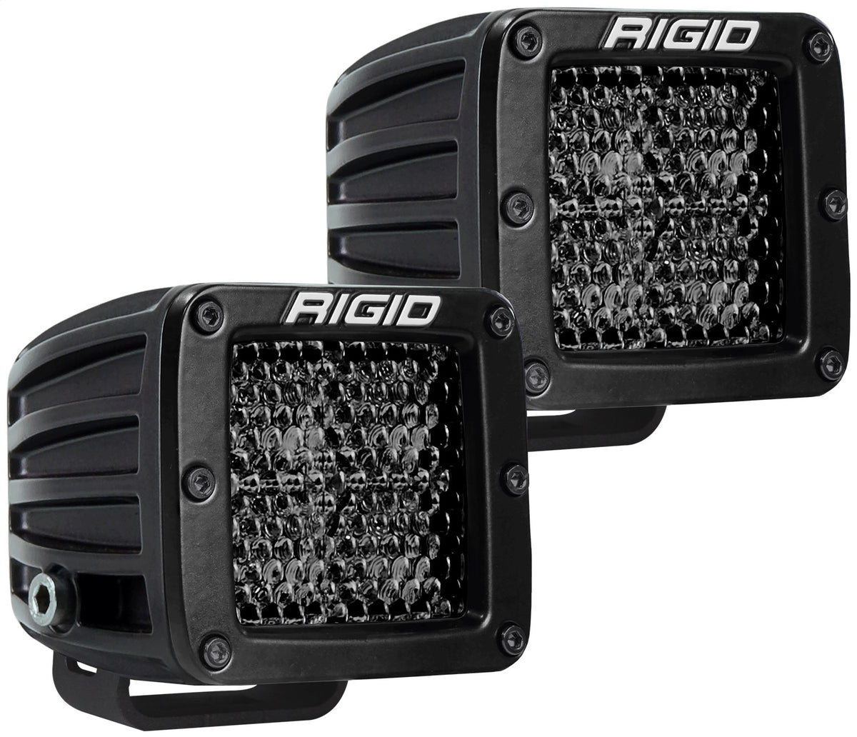 Rigid Industries RIGID D-SERIES PRO SPOT DIFFUSED MIDNIGHT SURFACE MOUNT PAIR 202513BLK | 202513BLK