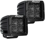 Rigid Industries RIGID D-SERIES PRO SPOT DIFFUSED MIDNIGHT SURFACE MOUNT PAIR 202513BLK | 202513BLK