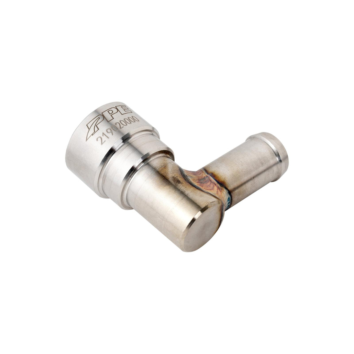 Pacific Engineering PPE Power Heater Hose Connector 5 8 QC Small Tube 90 degrees to 5 8 Hose Barb - RAM 6.7L Cummins 2007.5-2026 219020000 | 219020000