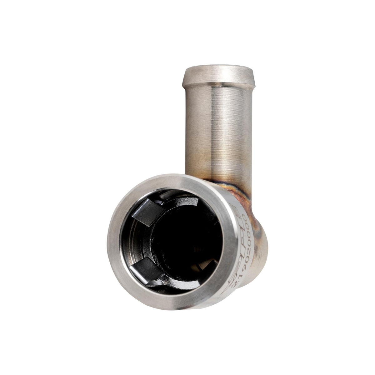 Pacific Engineering PPE Power Heater Hose Connector 5 8 QC Small Tube 90 degrees to 5 8 Hose Barb - RAM 6.7L Cummins 2007.5-2026 219020000 | 219020000