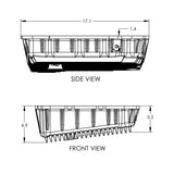 Pacific Engineering PPE Power Transmission Pan - 68RFE Flat Bottom 2007.5-2024 - Brushed 228052110 | 228052110