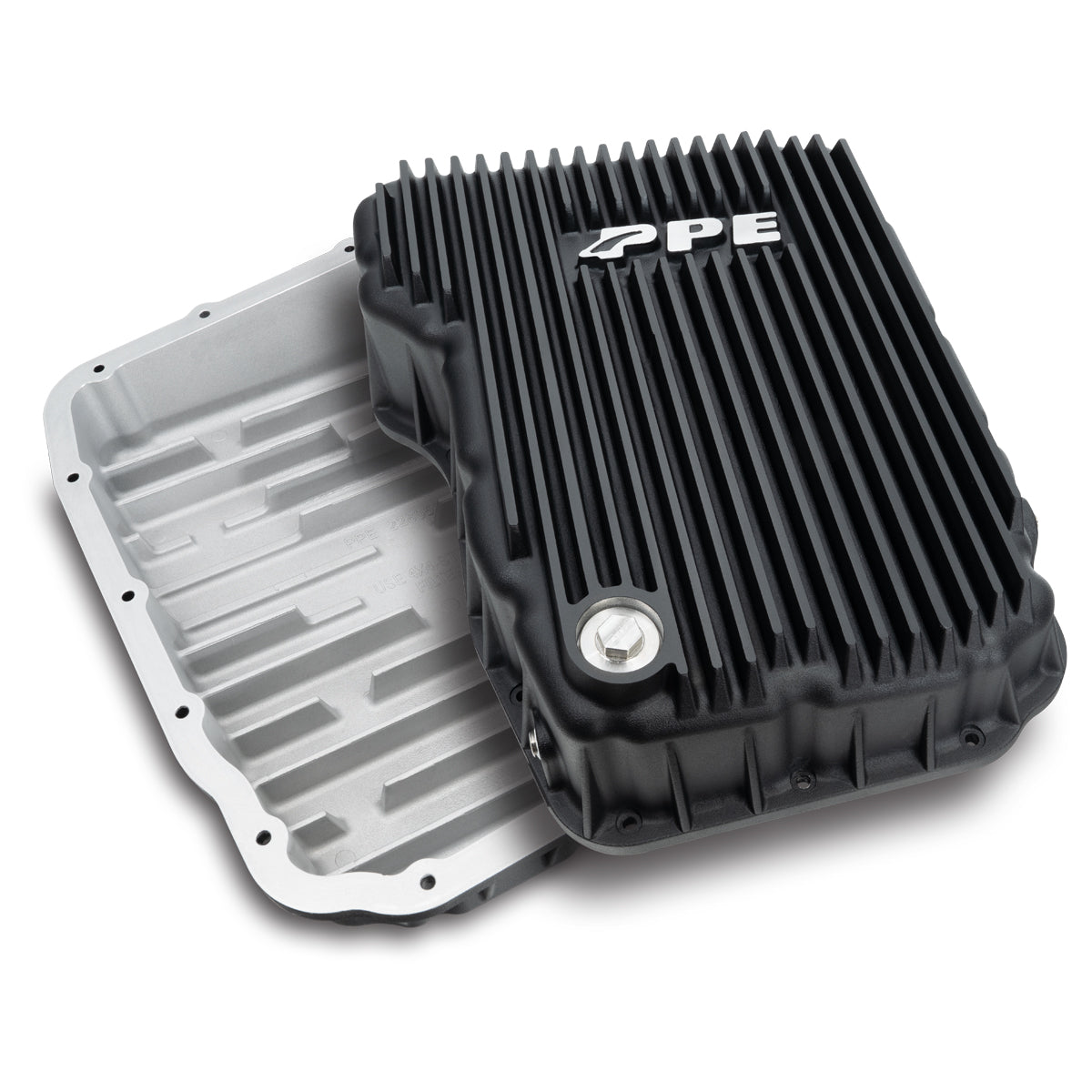 Pacific Engineering PPE Power Transmission Pan - 68RFE Flat Bottom 2007.5-2024 - Black 228052120 | 228052120