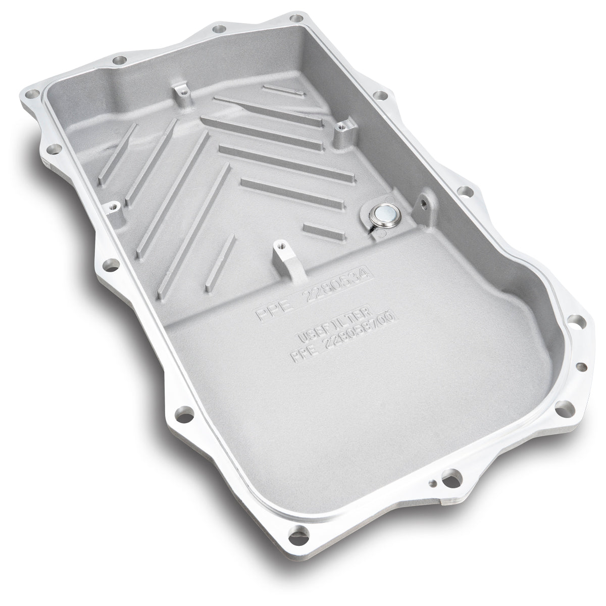 Pacific Engineering PPE Power Transmission Pan Shallow - 8HP70 EcoDiesel Jeep GC  V8 Gas Jeep GC - Raw 228053400 | 228053400