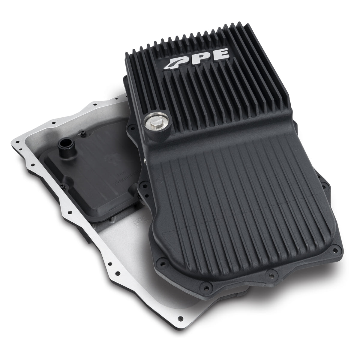 Pacific Engineering PPE Power 850RE Transmission Pan - Heavy-Duty Cast Aluminum -Jeep Wrangler JL JT - Black 228153020 | 228153020
