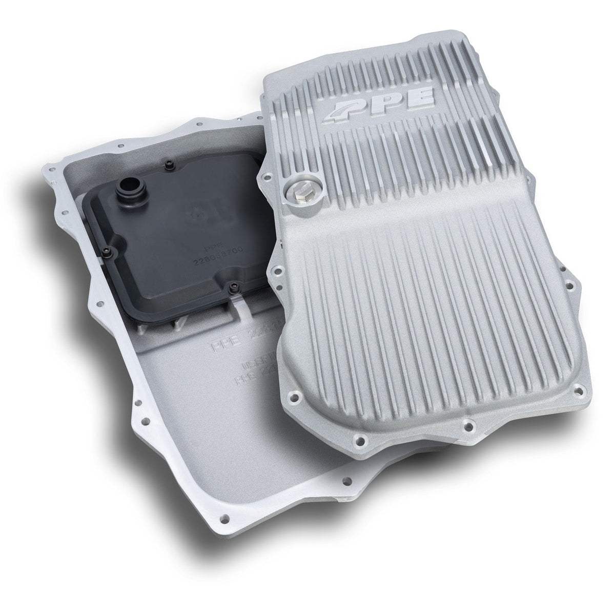 Pacific Engineering PPE Power 850RE Transmission Pan - Heavy-Duty Cast Aluminum - Jeep 3.6L Gas V6 JL JT Wrangler 2018-2026 - Raw 228153500 | 228153500