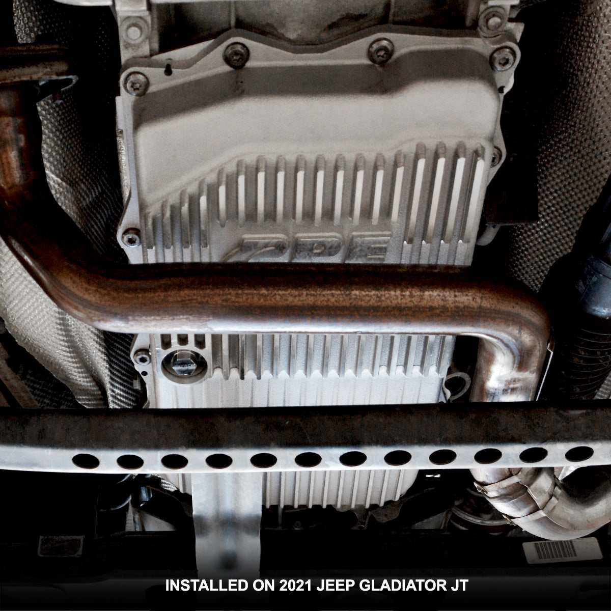 Pacific Engineering PPE Power 850RE Transmission Pan - Heavy-Duty Cast Aluminum - Jeep 3.6L Gas V6 JL JT Wrangler 2018-2026 - Raw 228153500 | 228153500