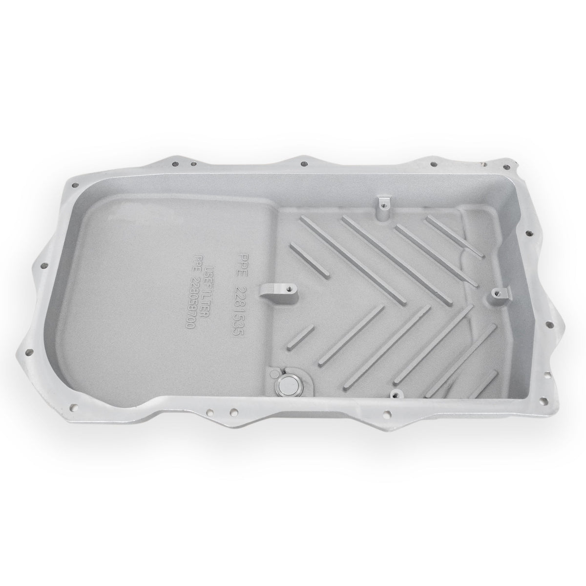 Pacific Engineering PPE Power 850RE Transmission Pan - Heavy-Duty Cast Aluminum - Jeep 3.6L Gas V6 JL JT Wrangler 2018-2026 - Raw 228153500 | 228153500
