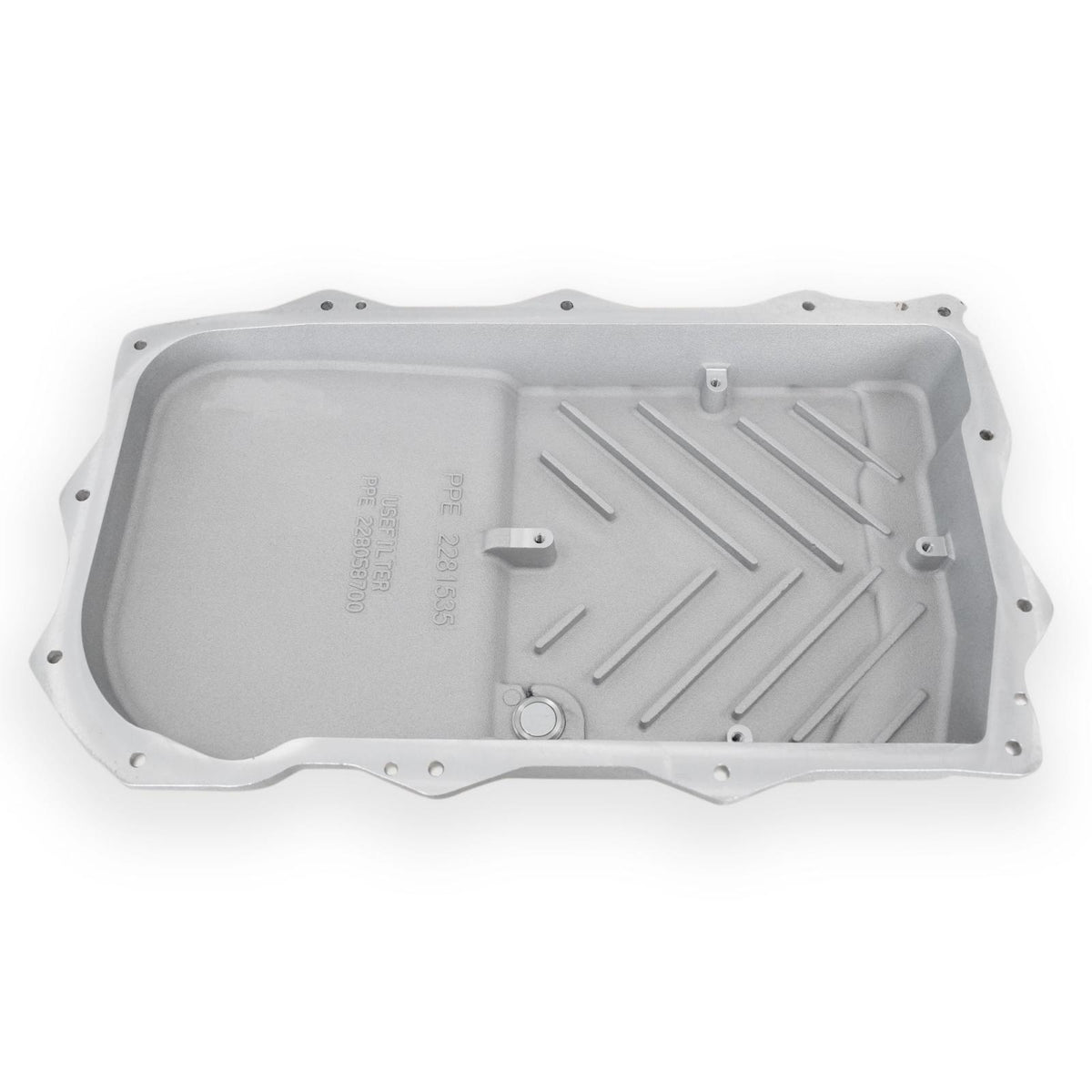 Pacific Engineering PPE Power 850RE Transmission Pan - Heavy-Duty Cast Aluminum - Jeep 3.6L Gas JL JT Wrangler 2018-2026 - Brushed 228153510 | 228153510