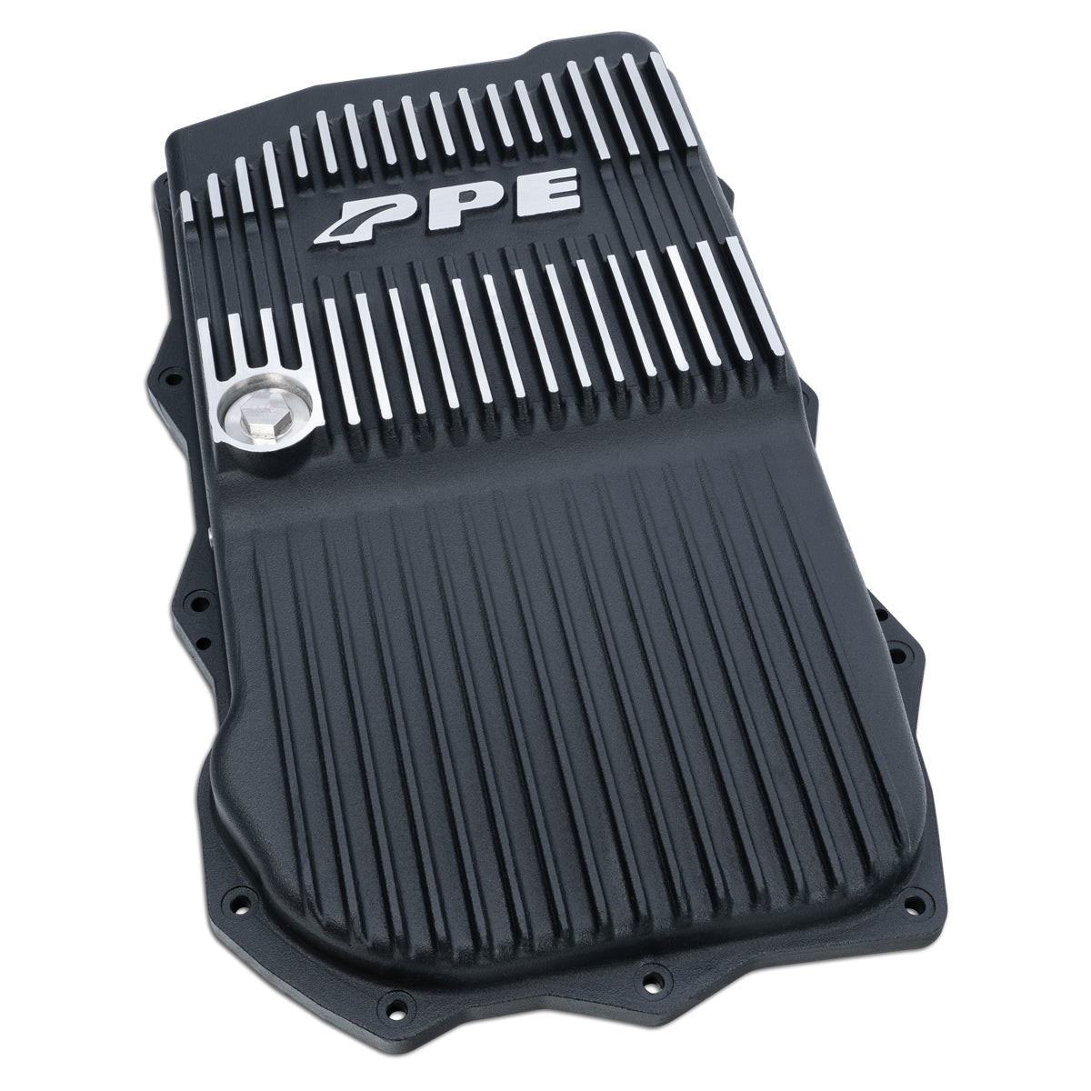 Pacific Engineering PPE Power 850RE Transmission Pan - Heavy-Duty Cast Aluminum - Jeep 3.6L Gas JL JT Wrangler 2018-2026 - Brushed 228153510 | 228153510