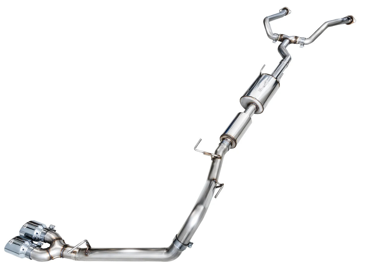 Awe Tuning AWE 0FG Exhaust for 3rd Gen Toyota Tundra - Dual Chrome Silver Tips 3015-32063 | 3015-32063