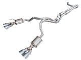Awe Tuning AWE Tuning 0FG Exhaust Suite for 2021 Cadillac Escalade 6.2L - Quad Chrome Silver Tips 3015-42321 | 3015-42321
