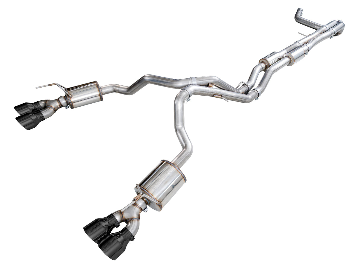 Awe Tuning AWE Tuning 0FG Exhaust Suite for 2021 Cadillac Escalade 6.2L - Quad Diamond Black Tips 3015-43321 | 3015-43321