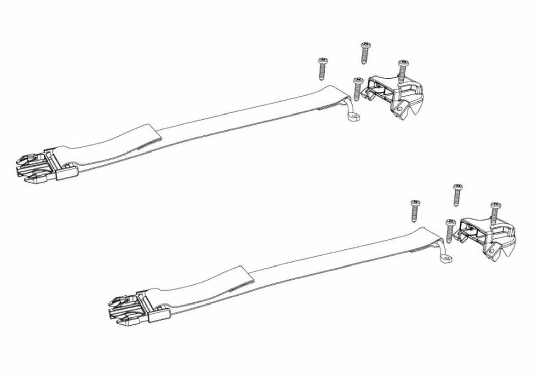 BAK Service Kit - BAKFlip - Complete Buckle Strap Kit (D Ring Replacement Kit) - Top and Bottom Side | PARTS-356A0009