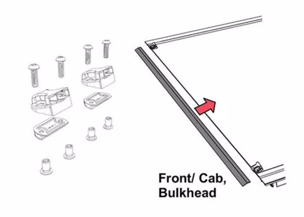 BAK Service Kit - BAKFlip - Complete Buckle Strap Kit (D Ring Replacement Kit) - Top and Bottom Side | PARTS-356A0009