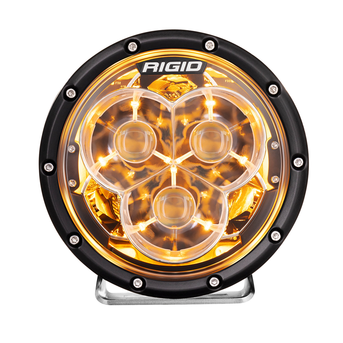Rigid Industries 6 Inch 360-Series Laser with Precision Spot Optics and Amber backlight - 36211