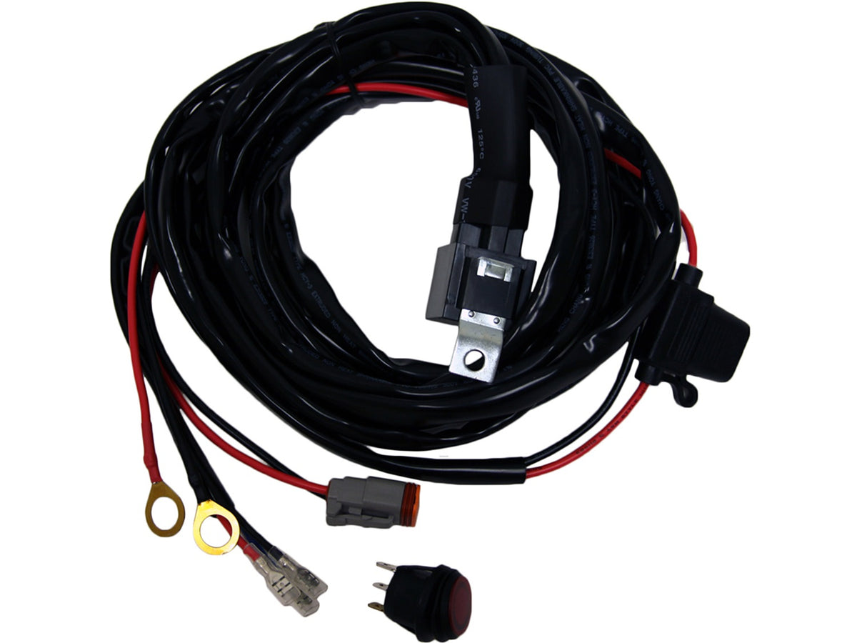 Rigid Industries Wire Harness, Fits 20-50 Inch SR-Series And 10-30 Inch E-Series - 40193
