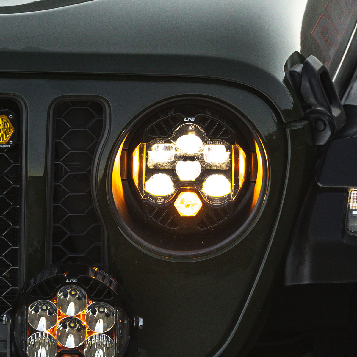 Baja Designs Baja Designs Jeep JL (2018- 2025) JT (2020- 2025) DOT LP6 Headlight Kit White DRL for Halogen Headlights 448313 | 448313