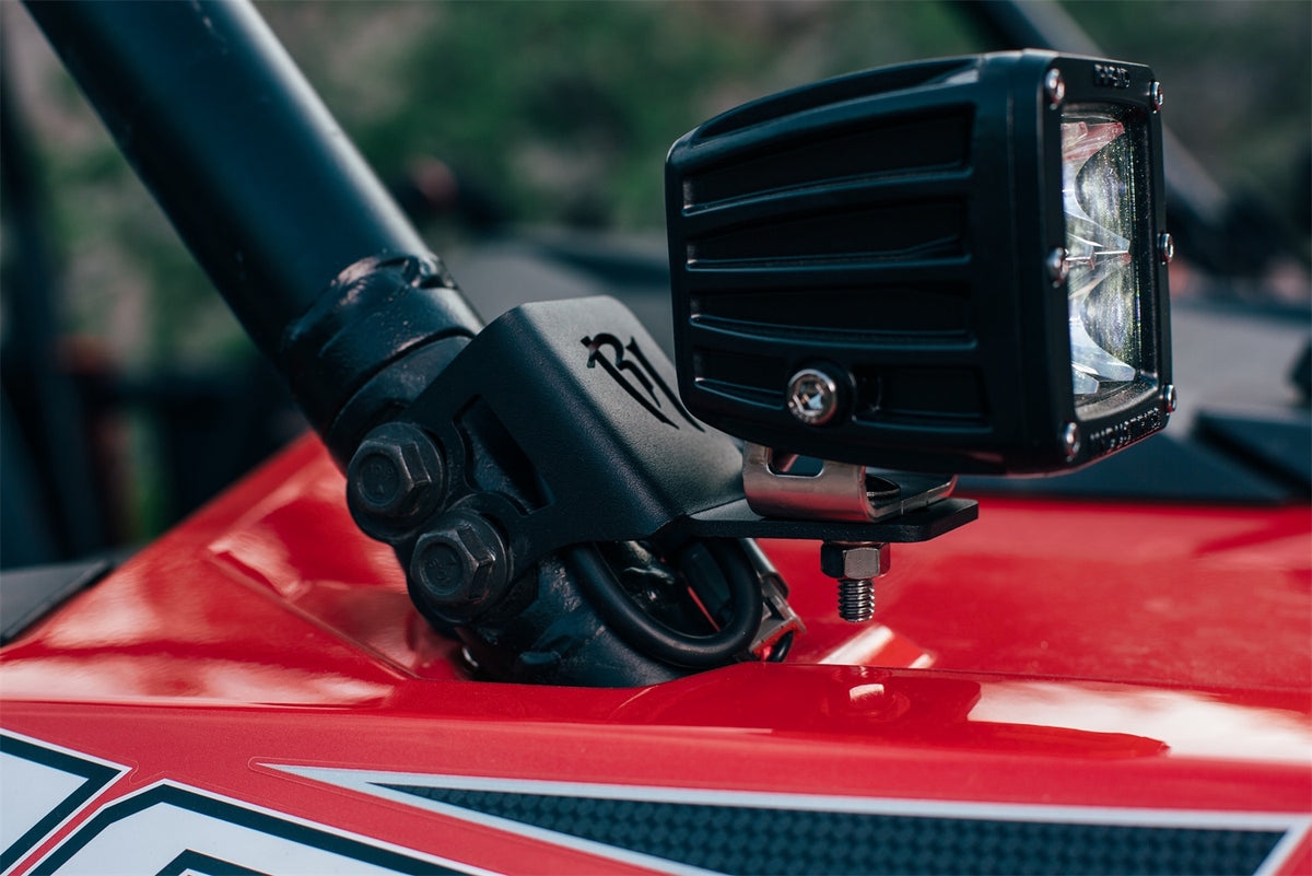 Rigid Industries 2014-2020 Polaris XP1000 A-Pillar Mount Kit, fits D-Series or Radiance Pod - 46526