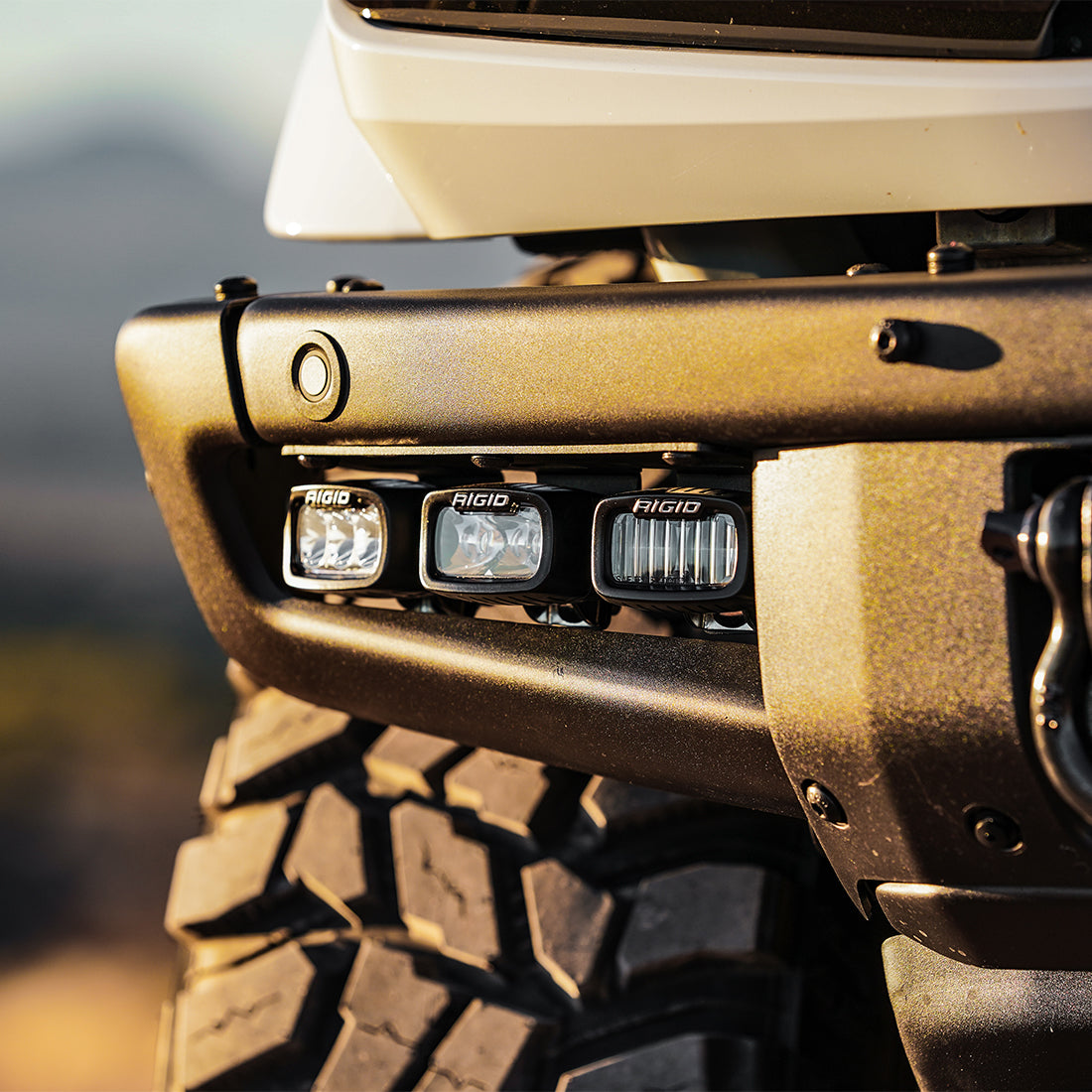 Rigid Industries 2021+ Bronco Mod Bumper Fog Mounts - 46730
