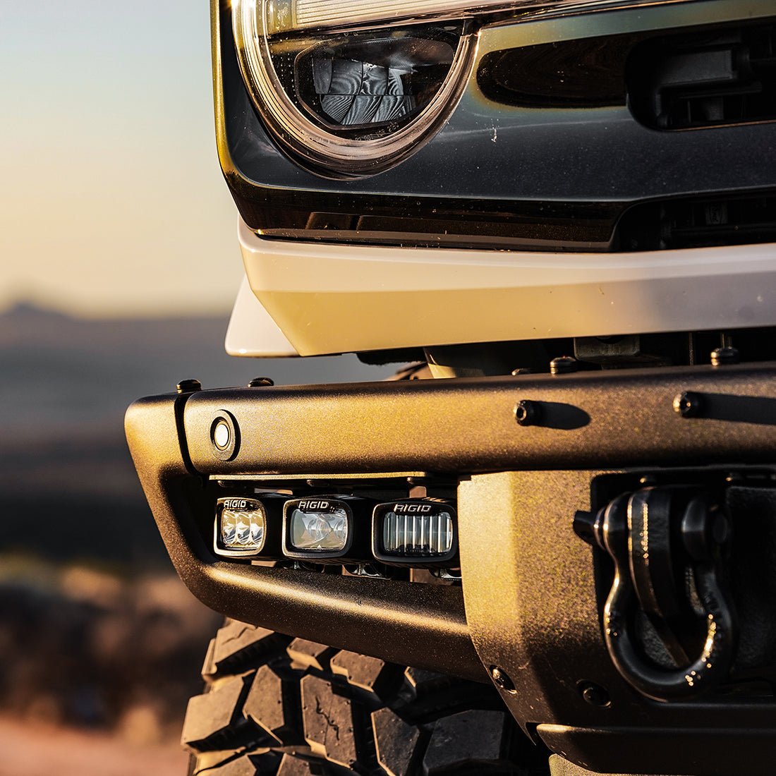 Rigid Industries 2021+ Bronco Mod Bumper Fog Mounts - 46730