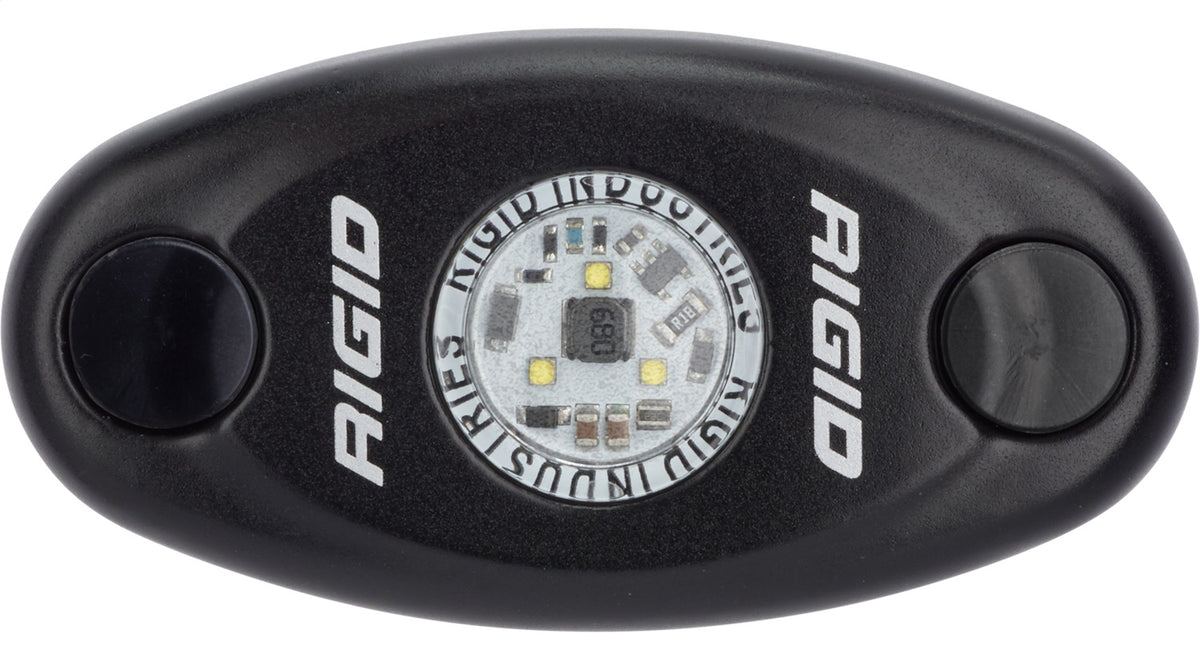 Rigid Industries A-Series LED Light, Low Power, Red, Black Housing, Single - 480043