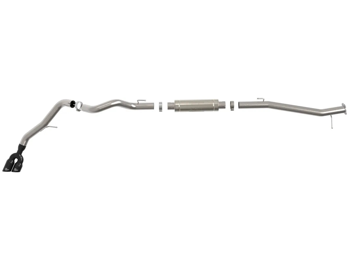 aFe Power aFe Power Ford RangerRanger Raptor 22-26 L4-2.0L td Vulcan Series 3 IN Stainless Steel Rear Exit Exhaust System w Black Tip 49-33156-B | 49-33156-B