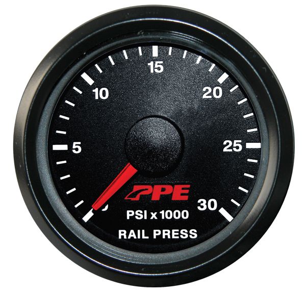 Pacific Engineering PPE Fuel Rail Pressure Gauge - GM 2001-2005 and Dodge 2003-2017 513010000 | 513010000