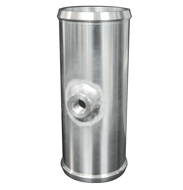 Pacific Engineering PPE Power Alum Tube 2.0 OD x 5.0 L w 1 8 NPT Bung 515900200 | 515900200