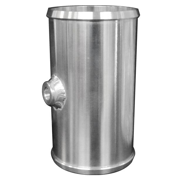 Pacific Engineering PPE Power Alum Tube 2.75 OD x 5.0 L w 1 8 NPT Bung 515900275 | 515900275