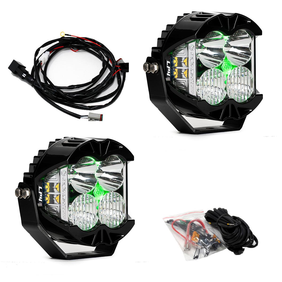 Baja Designs Baja Designs LP4 Pro Pair Driving Combo LED Green Backlight 297816 | 297816